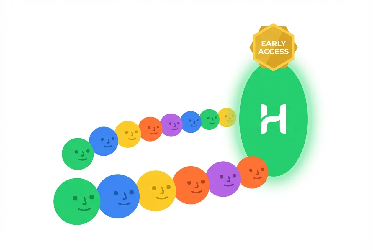 Fila VIP digital para acesso antecipado ao Hermes Chat